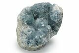 Sparkly Celestine (Celestite) Geode Half- Madagascar #223661-1